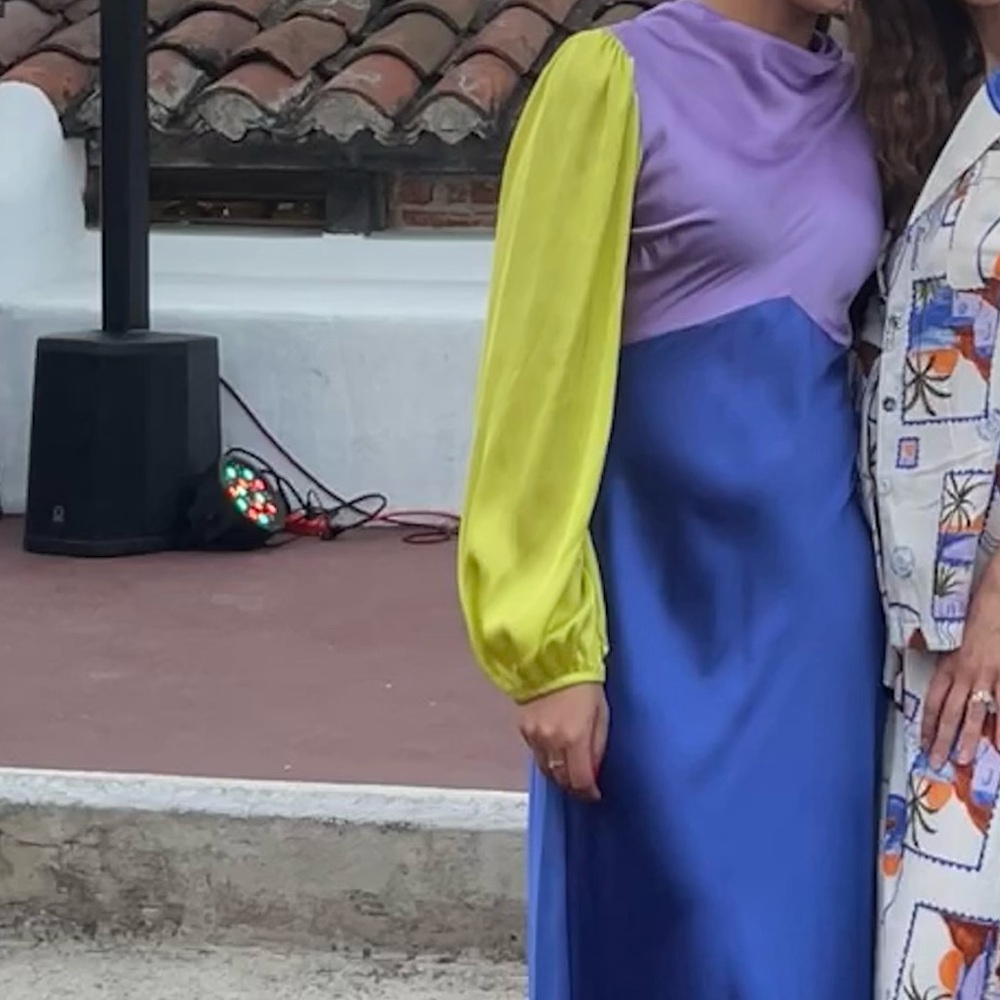 Vibrant Colorblock Maxi Dress - Picture 3 of 3